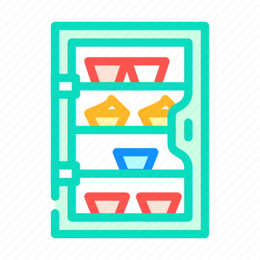 Cakes, showcase, buffet, food, drinks, spoon icon - Download on Iconfinder