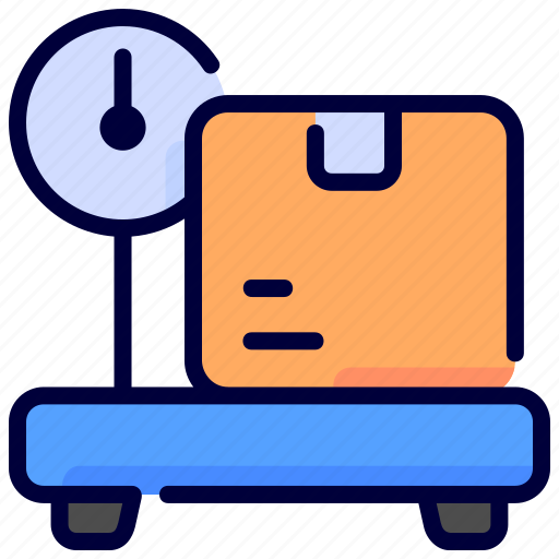 Box, delivery, package, scale, weight icon - Download on Iconfinder