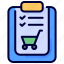 checklist, clipboard, item, items, list, shop, shopping 