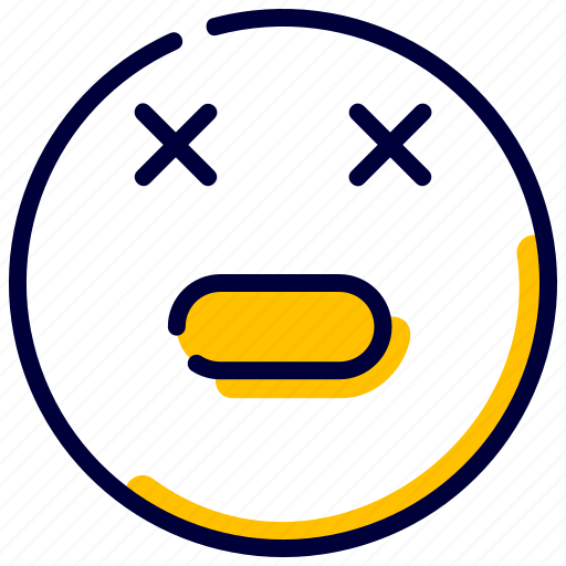 Dead, emoji, emoticon, emoticons, face, feelings, smileys icon - Download on Iconfinder