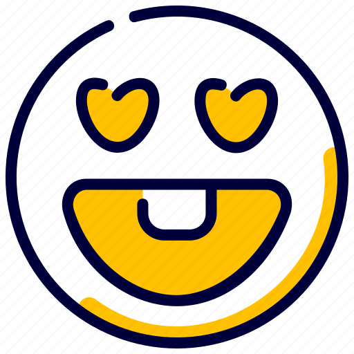 Emoji, emoticon, emoticons, feelings, inlove, love icon - Download on Iconfinder