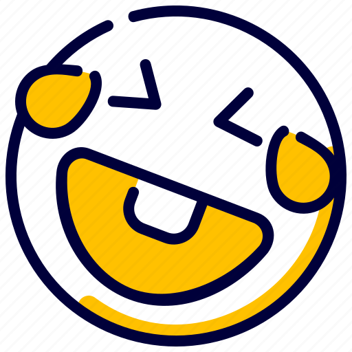 Emoji, emoticon, feelings, laugh, laughing, smileys icon - Download on Iconfinder