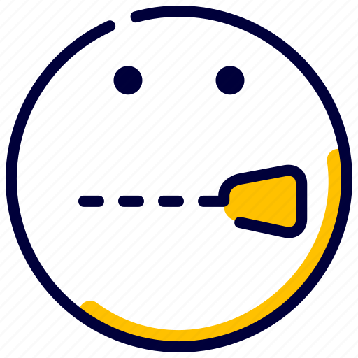 Emoji, emoticon, feelings, secret, shut, smileys icon - Download on Iconfinder