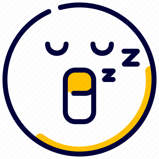 Emoji, emoticon, feelings, sleep, sleeping, smiley icon - Download on Iconfinder