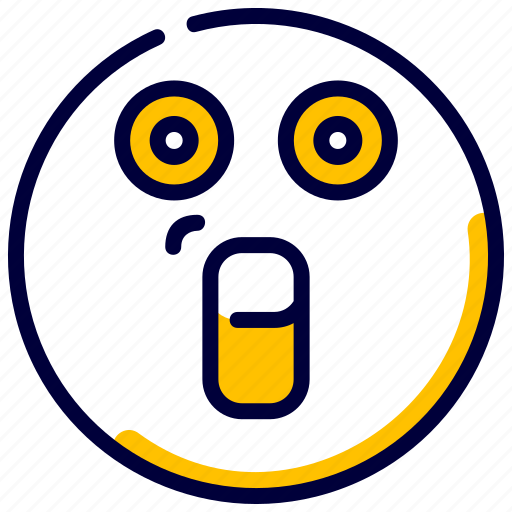 Emoji, emoticon, feelings, smileys, surprised icon - Download on Iconfinder