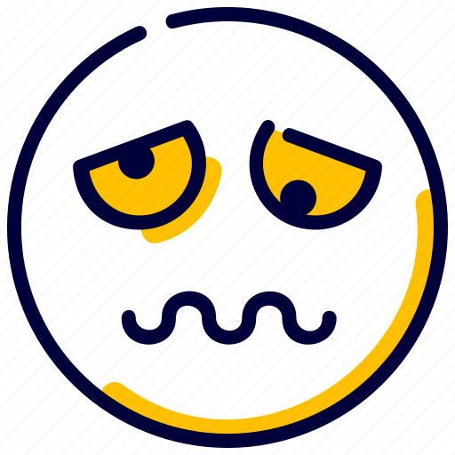Emoji, emoticon, feelings, smileys, tired icon - Download on Iconfinder