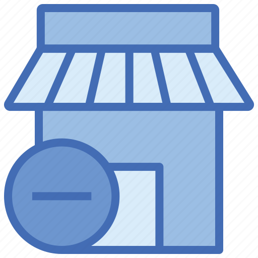 Building, store, shop, minus icon - Download on Iconfinder