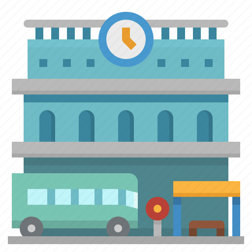 Bus, station, transport, travel, urban icon - Download on Iconfinder