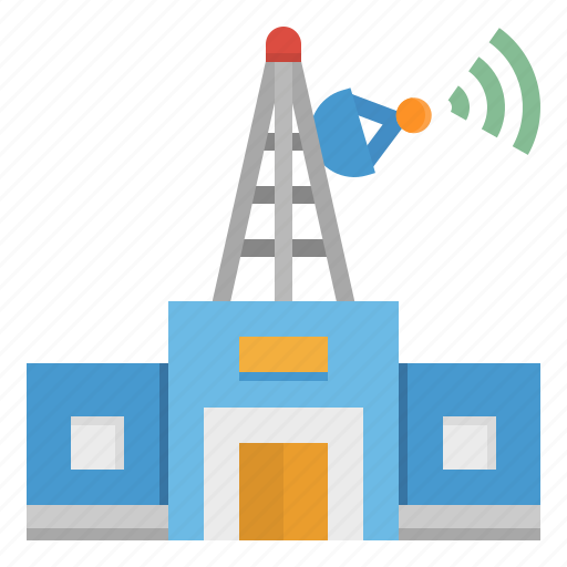 Antenna, buildings, communication, construction, radio icon - Download on Iconfinder