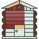 cottage, house, residence, terrace, wood