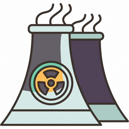 Nuclear, plant, energy, electricity, radiation icon - Download on Iconfinder