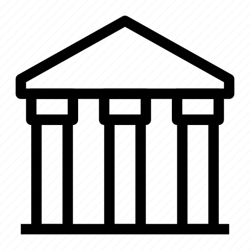 Bank, building, architecture, column, law icon - Download on Iconfinder