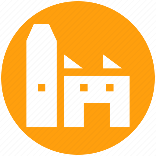 Building, factory, industry, mill, power plant, production unit icon - Download on Iconfinder