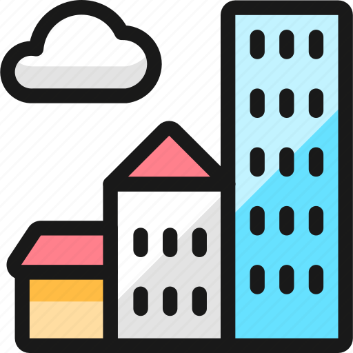 Building, cloudy icon - Download on Iconfinder on Iconfinder