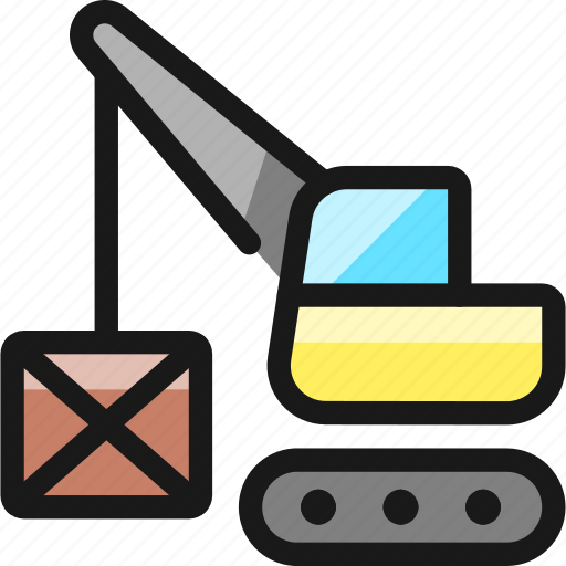 Heavy, equipment, lift, hook, box icon - Download on Iconfinder