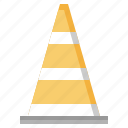 cone, construction, post, signaling, traffic, urban