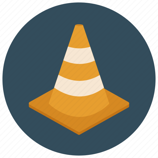Cone, construction, orange cone, pylon, road cone, traffic cone, warning icon - Download on Iconfinder