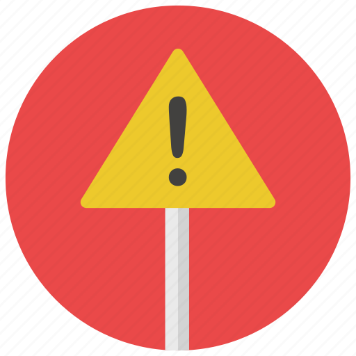 Attention, construction, triangle, warning, warning sign, yellow triangle icon - Download on Iconfinder