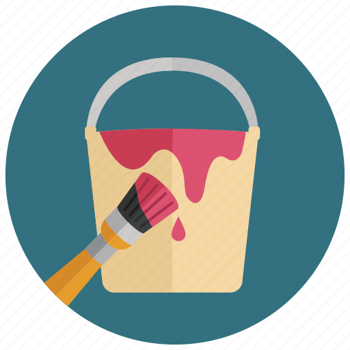 Bucket, color, construction, decorating, paint, painting icon - Download on Iconfinder