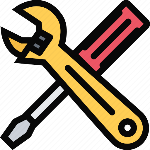 Building, construction, realtor, repair, screwdriver, tool, wrench icon - Download on Iconfinder