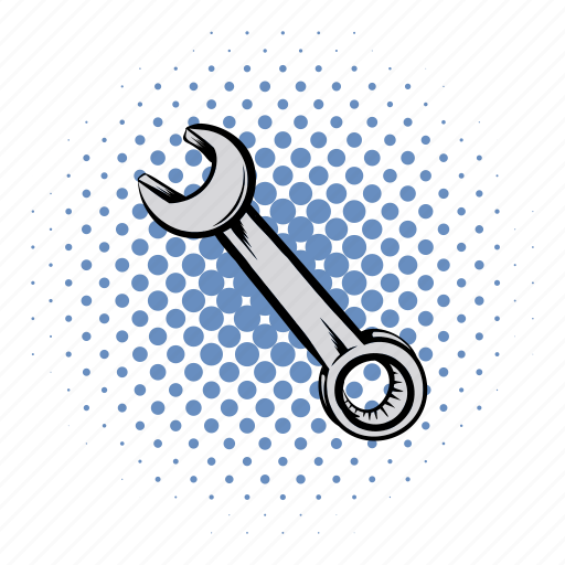 Car, comics, key, spanner, tool, work, wrench icon - Download on Iconfinder