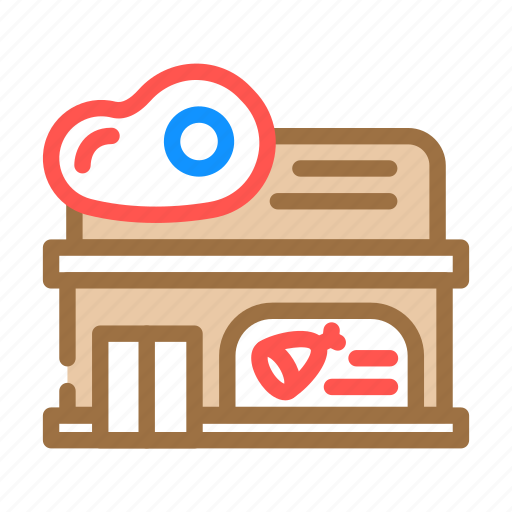 Butcher, shop, building, construction, exterior, shopping icon - Download on Iconfinder