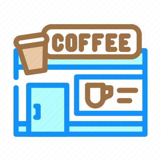 Coffee, shop, building, construction, exterior, shopping icon - Download on Iconfinder