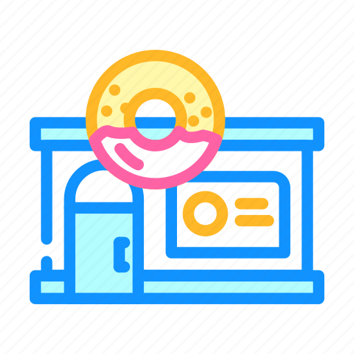 Donut, shop, building, construction, exterior, shopping icon - Download on Iconfinder