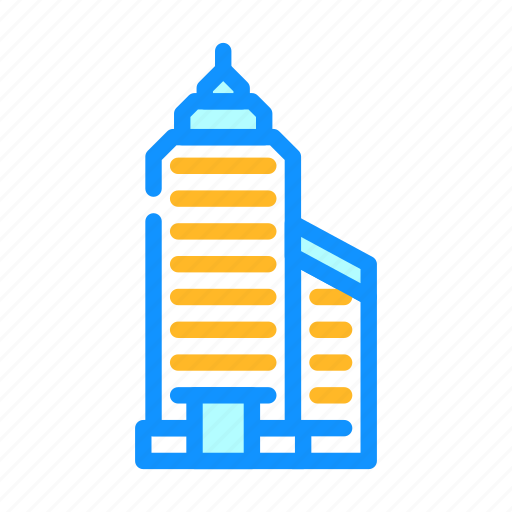 Tower, financial, center, skyscraper, building, construction icon - Download on Iconfinder