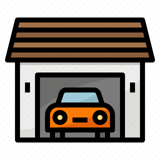 Building, car, garage, house, park icon - Download on Iconfinder