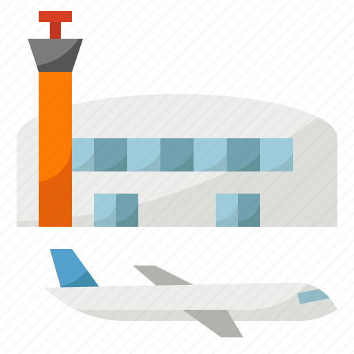 Airplane, airport, building, runway, station icon - Download on Iconfinder