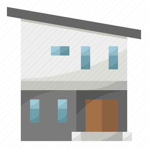 Building, double, floow, home, house, modern icon - Download on Iconfinder