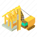 drilling, isometric, object, sign