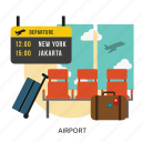 airplane, airport, building, departure, interior, passenger, transport