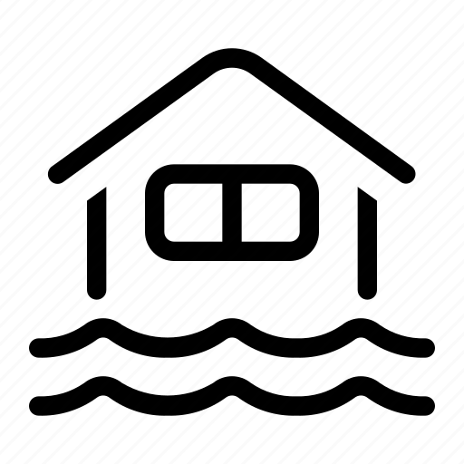 Home, flood, catastrophe, water, building icon - Download on Iconfinder