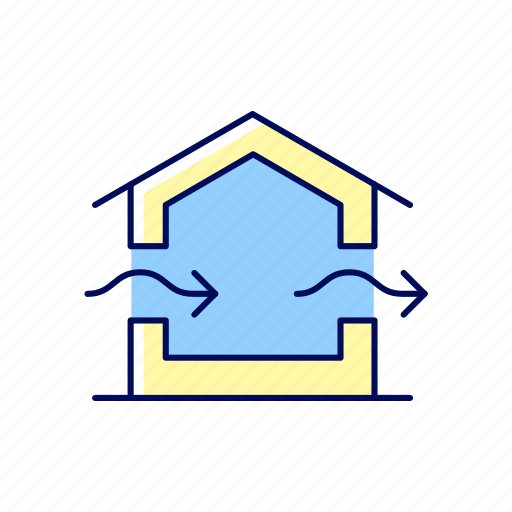 Ventilation system, natural ventilation, air quality, preventing condensation icon - Download on Iconfinder