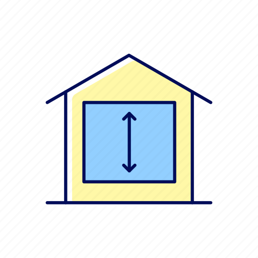 Ceiling height, habitable room, residential dwelling, minimum height icon - Download on Iconfinder