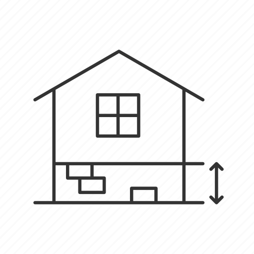Foundation height, building, construction, house, plinth icon - Download on Iconfinder