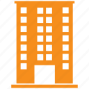 apartment, building, city, flats, office, town