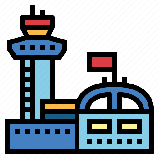 Airplane, airport, control, tower icon - Download on Iconfinder