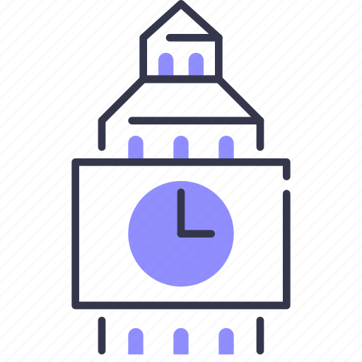 Clock, tower, architecture, building, landmark icon - Download on Iconfinder