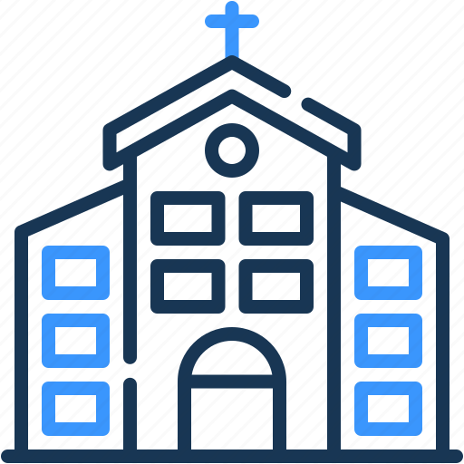 Church, catholicism, architecture, and, city, religion, cathedral icon - Download on Iconfinder