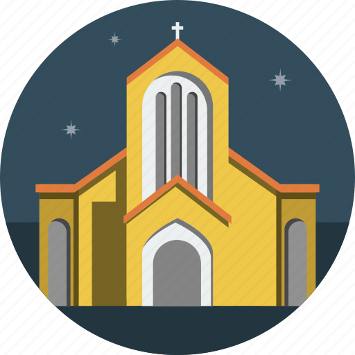 Night, stars, church icon - Download on Iconfinder