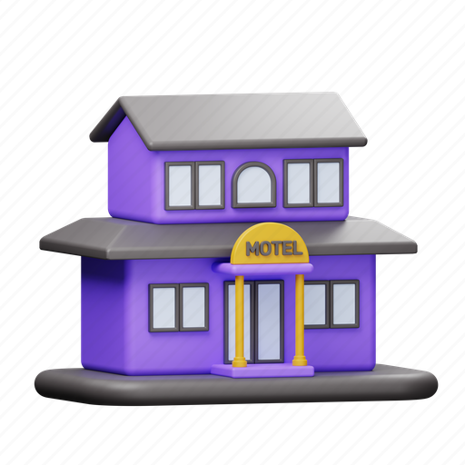 Motel, building 3D illustration - Download on Iconfinder