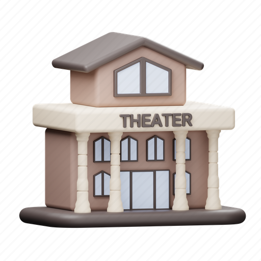 Theater, cinema 3D illustration - Download on Iconfinder