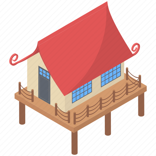 Bungalow, cabin, cottage, dwellings, house, resort, villa icon - Download on Iconfinder