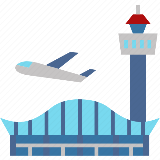 Airfield, airport, building, architecture, aeroplane, airplane, flight icon - Download on Iconfinder
