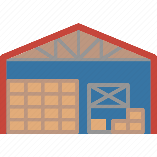 Warehouse, building, store, cargo, delivery, logistics, shipping icon - Download on Iconfinder