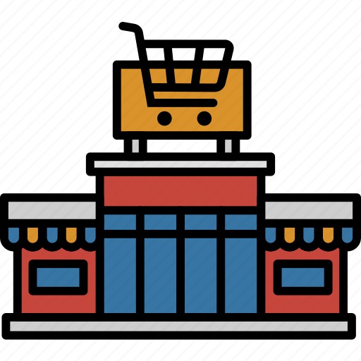 Supermarket, shop, store, groceries, shopping, building, architecture icon - Download on Iconfinder