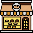 bakery, bread, shop, store, building